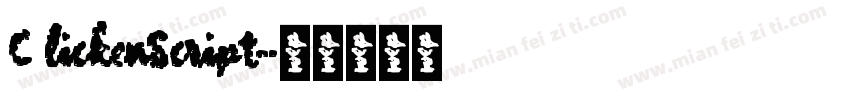 C lickenScript字体转换
